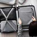 6 pçs viagem comprimidos embalagem cubos organizador de armazenamento conjunto com saco de sapato malha visual bagagem portátil leve mala saco