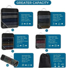 6 pçs viagem comprimidos embalagem cubos organizador de armazenamento conjunto com saco de sapato malha visual bagagem portátil leve mala saco