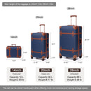 Urecidade Quente! Novo 3 pçs/set retro mala de viagem conjuntos de bagagem rolante 20 "24" 28 "tamanho trole mala bolsa carry ons roda