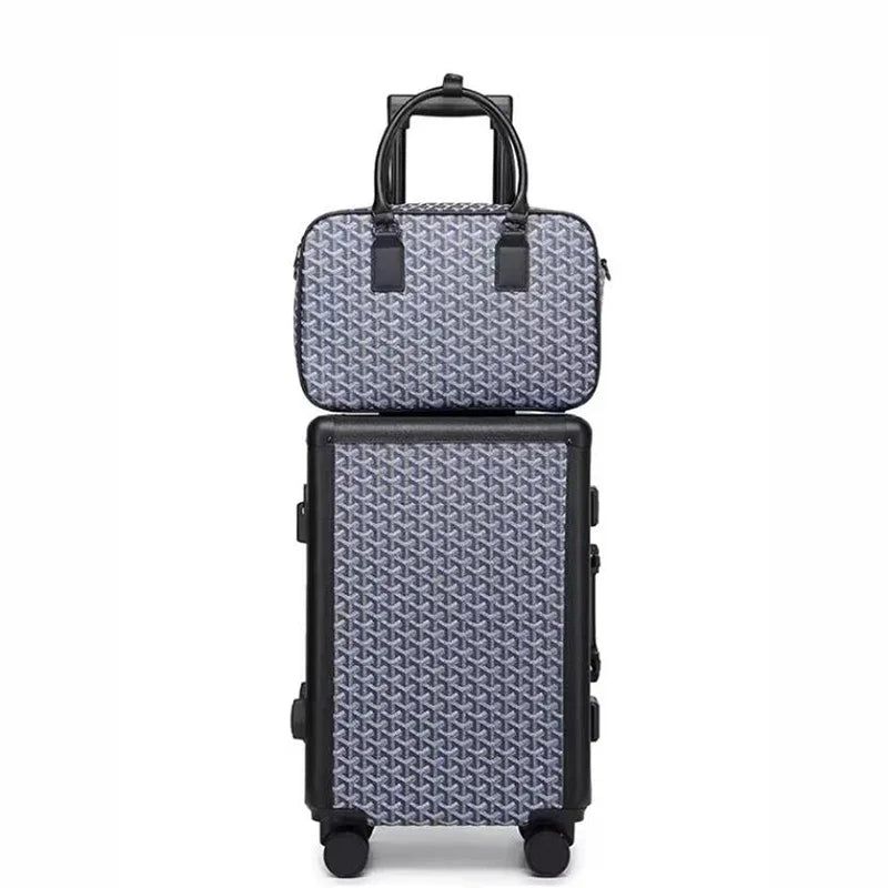 Formsia 20 "24" Polegada feminino girador retro quadro de alumínio trole saco mala de viagem conjunto bagagem de mão na roda