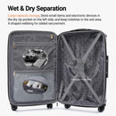 Urecity luxo retro 3 pçs conjunto de bagagem couro falso artesanal 20 polegada & 24 polegada & 28 polegada bagagem mala viagem conjunto