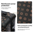 Urecity luxo retro 3 pçs conjunto de bagagem couro falso artesanal 20 polegada & 24 polegada & 28 polegada bagagem mala viagem conjunto